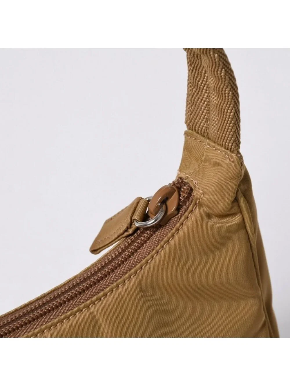 Prada Hobo Nylon Beige